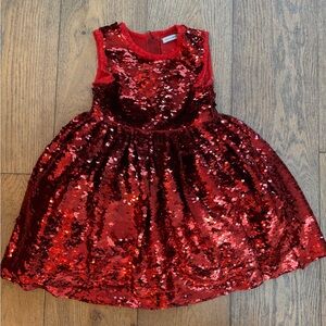 Dolce & Gabbana  girls holiday red sequin party dress size 5 orig $990!!
